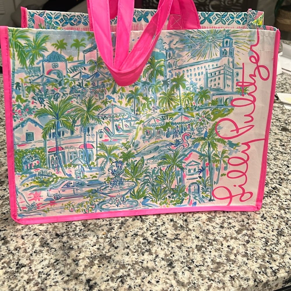 LILLY PULITZER SMALL REUSABLE SHOPPING BAG